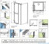 Radaway Carena KDJ kabina prysznicowa 100x90 lewa przejrzyste 134444-01-01NL